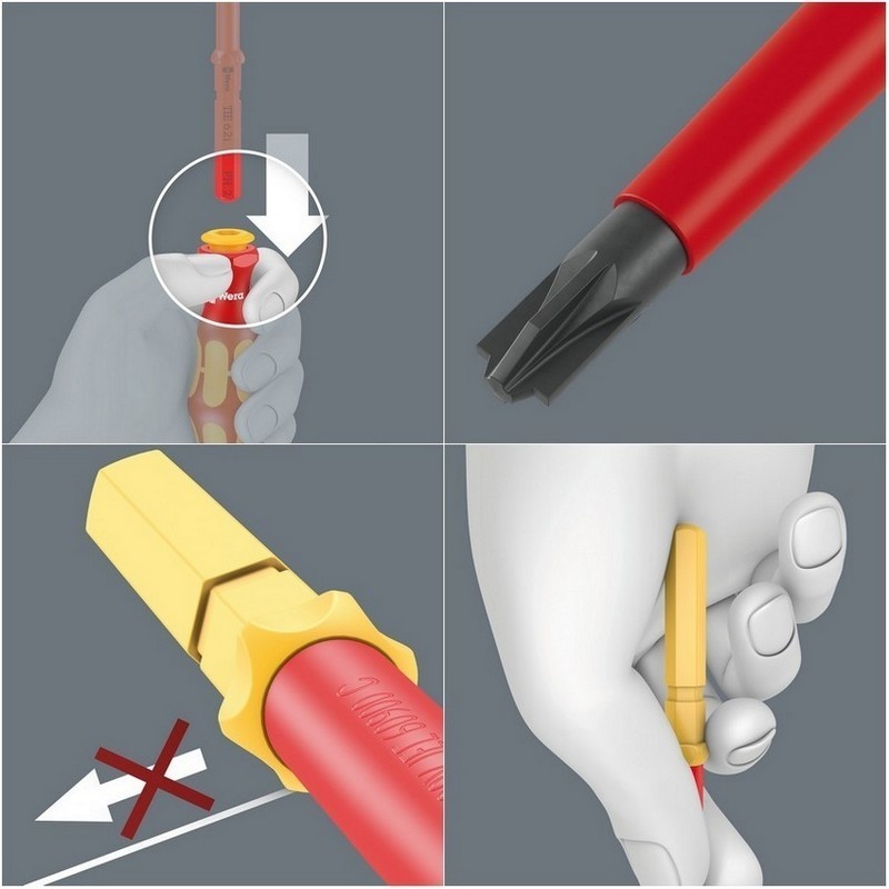 Wera KK VDE 7 Tool Finder Üniversal 2 Geçmeli Uçlu Tornavida Set 05006601001