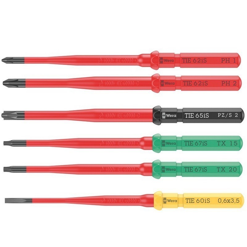 Wera KK VDE 7 Tool Finder Ekstra İnce 1 Geçmeli Uçlu Tornavida Set 05006603001