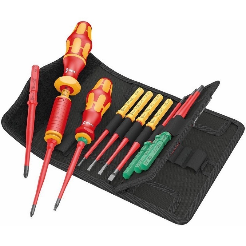 Wera VDE 16 Tool Finder Ekstra İnce 1 Geçmeli Uçlu Torklu Tornavida 1.2-3Nm Set 05006605001