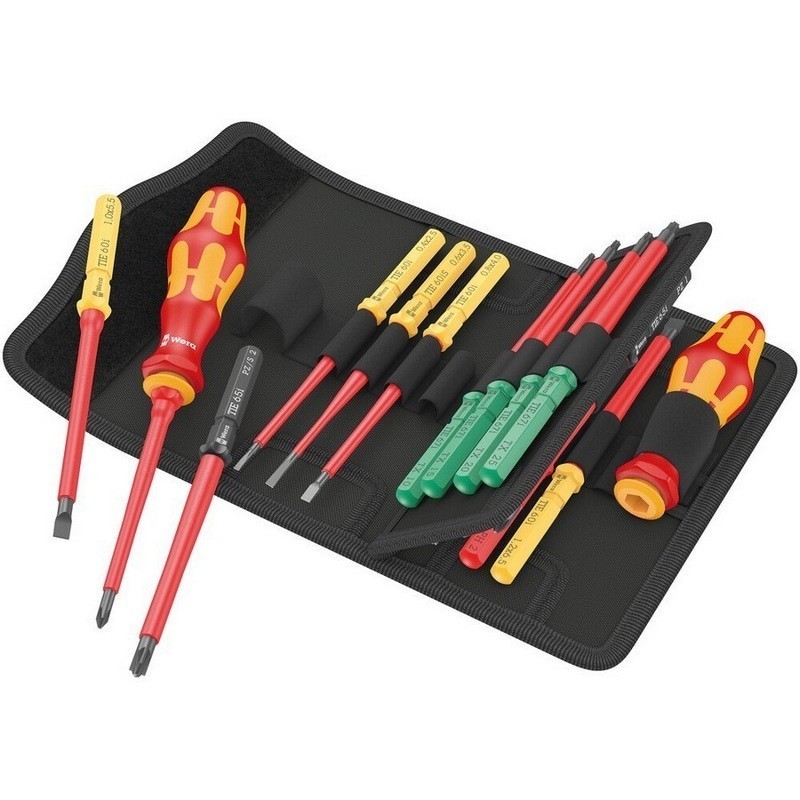 Wera KK VDE 17 Tool Finder Üniversal 1 Geçmeli Uçlu Tornavida Set 05006611001