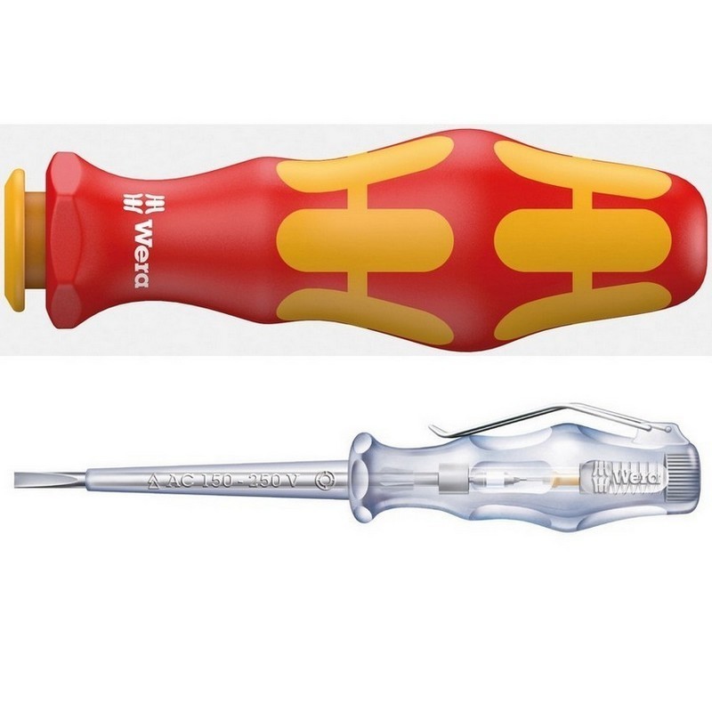 Wera KK VDE 18 Tool Finder Üniversal 1 Geçmeli Uçlu Tornavida Set 05006613001