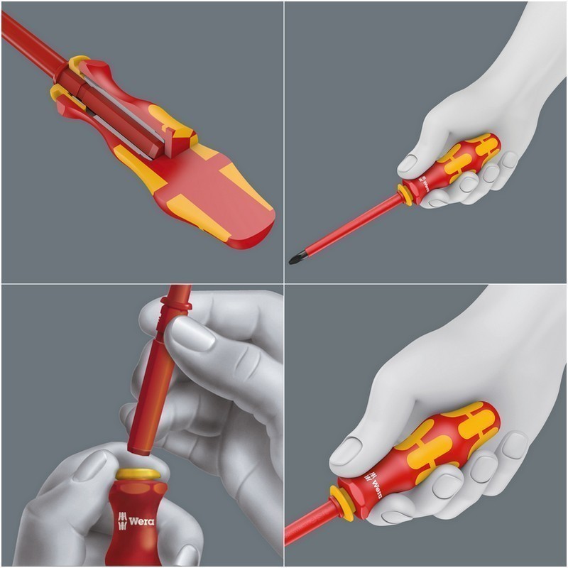 Wera KK VDE 18 Tool Finder Üniversal 1 Geçmeli Uçlu Tornavida Set 05006613001