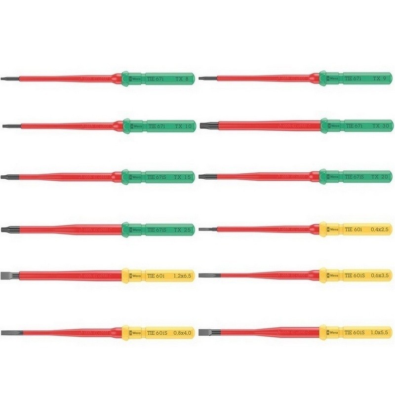 Wera KK VDE 26 Big Pack 1 Ekstra İnce Geçmeli Uçlu Tornavida Set 05006617001