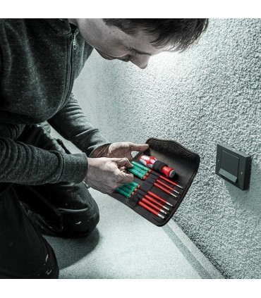 Wera KK VDE 17 Tool Finder Paslanmaz Ekstra İnce 1 Geçmeli Uçlu Tornavida Set 05006631001