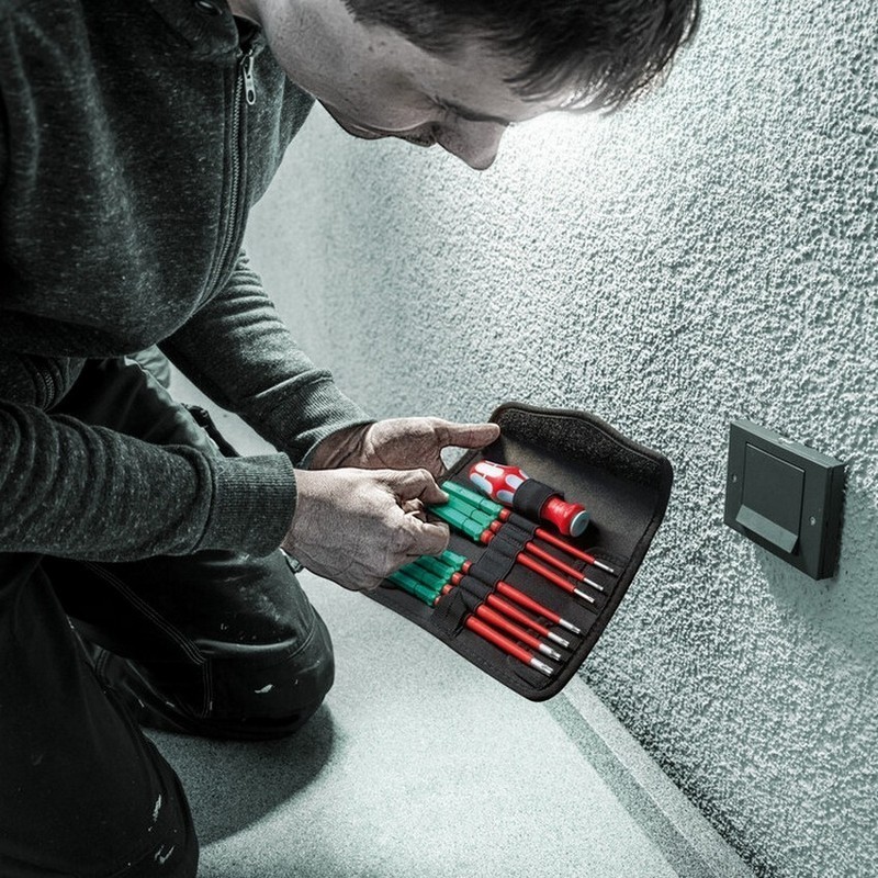 Wera KK VDE 17 Tool Finder Paslanmaz Ekstra İnce 1 Geçmeli Uçlu Tornavida Set 05006631001