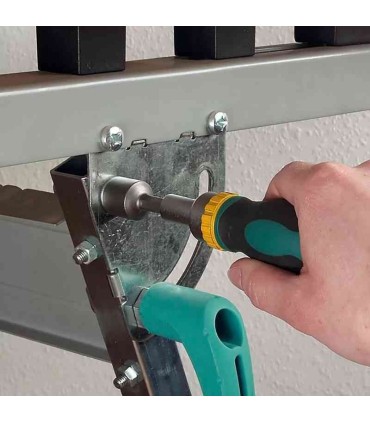 Wolfcraft 1237000 Cırcırlı Mini Tornavida Düz Yıldız Bits Seti 6P