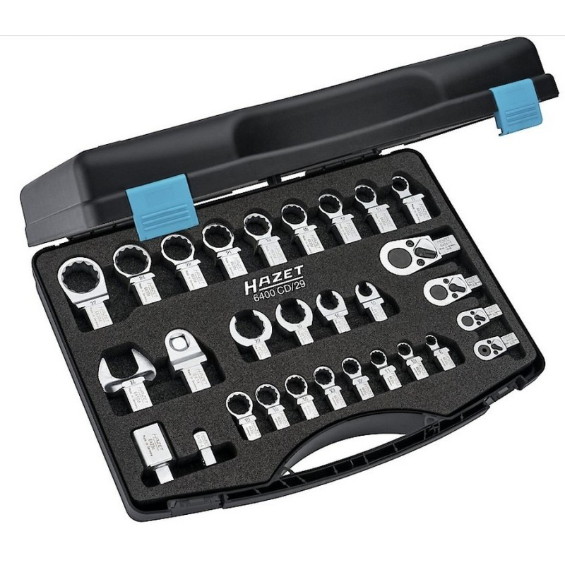Hazet 6400CD/29 Yıldız Açık Ağız Cırcır Geçmeli Tork Ucu Seti 29P