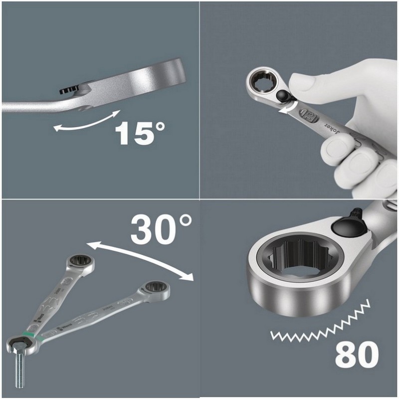 Wera 6001 Joker Switch 4 Emperyal Cırcırlı Kombine Anahtar Set 1 05020092001