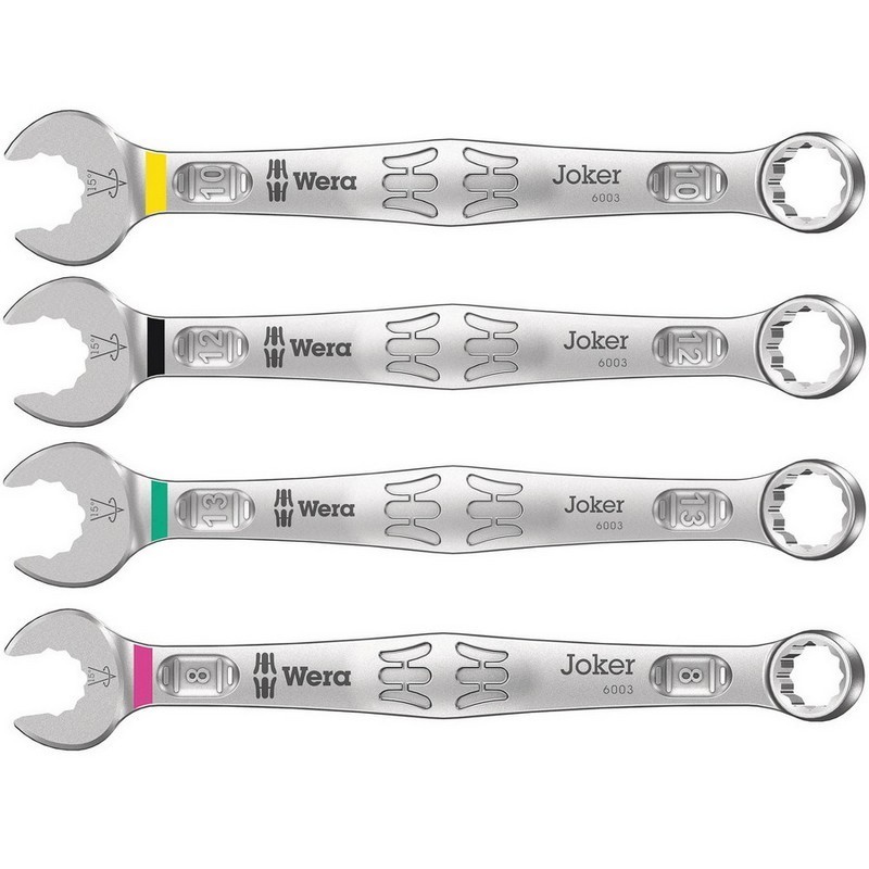 Wera 6003 Joker Yıldız Açık Ağız Kombine Anahtar Set 4P 05020228001