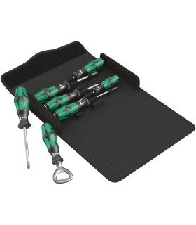 Wera 300/7 Kraftform Plus Yıldız Düz Tornavida Set 2  Açacaklı 7P 05105624001