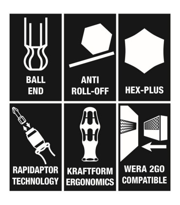 Wera Kraftform Kompakt 60 Tornavida Bits Seti 17P 05059294001