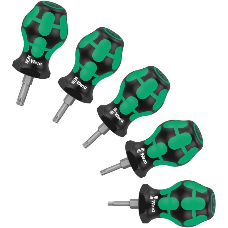 Wera Stubby/Topaç TX Torx Tornavida Seti 1 TX10-TX30 5P 05008876001
