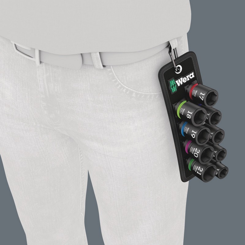 Wera Belt C Impaktor 1 Lokma Set 1/2" 13-21mm 10P 05004580001