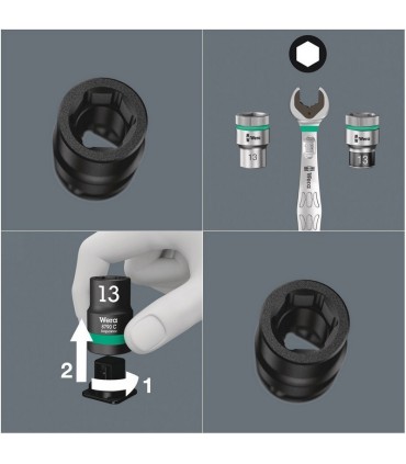 Wera Belt C Impaktor 1 Lokma Set 1/2" 13-21mm 10P 05004580001