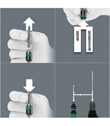 Wera 60 RA Cırcırlı Tornavida 89mm Bits Seti Imperyal 17P 05051041001