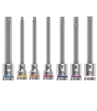 Wera 8740 B HF 3/8" Zyklop Hex/Alyan Uçlu Lokma Bits Seti 7P 05003180001