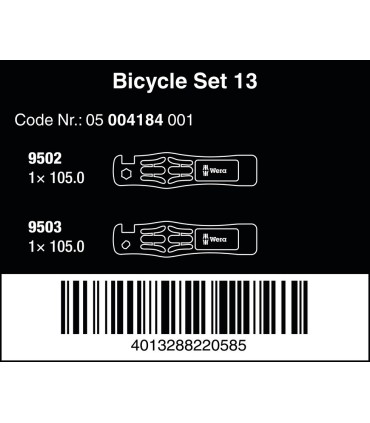 Wera Bisiklet Teker Tamir Seti 13 2P 05004184001