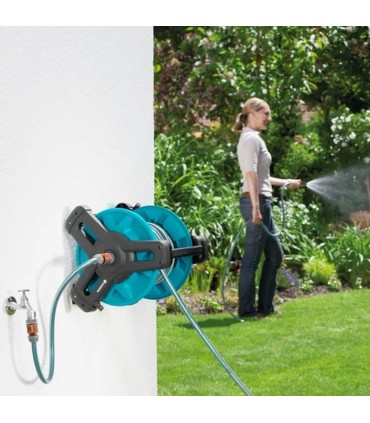 Gardena 8009-20 Duvara Monte Makaralı Hortum Set 50 20m