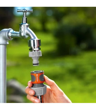 Gardena 18216-50 Stoplu Hortum Adaptörü G3/4"
