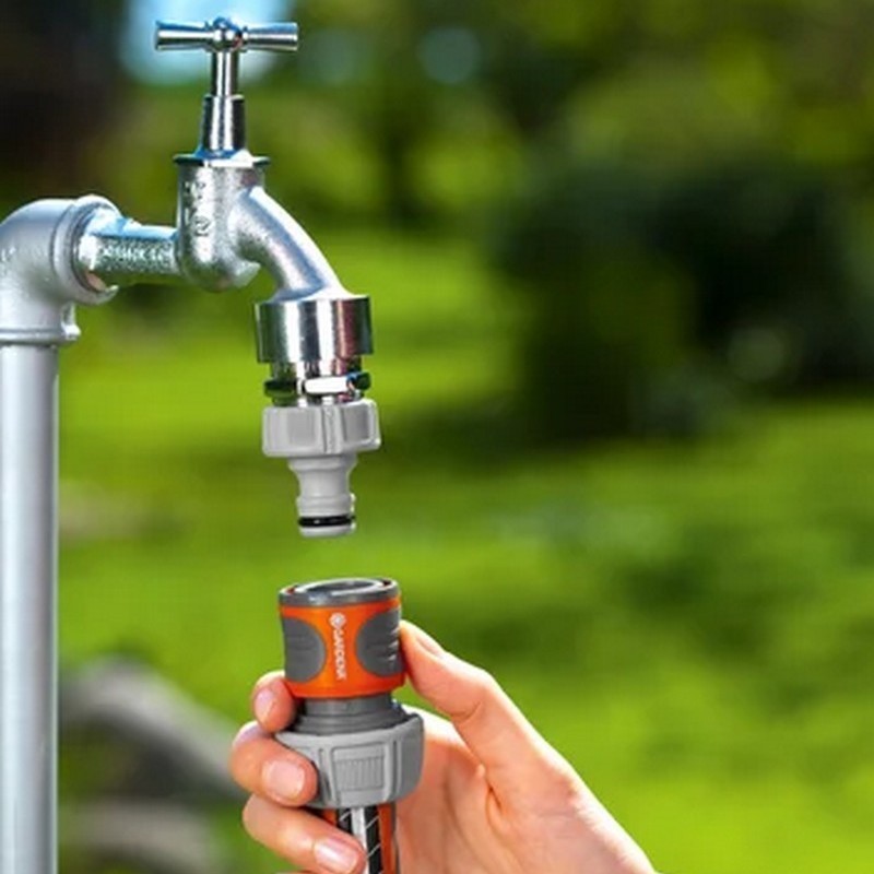 Gardena 18216-50 Stoplu Hortum Adaptörü G3/4"