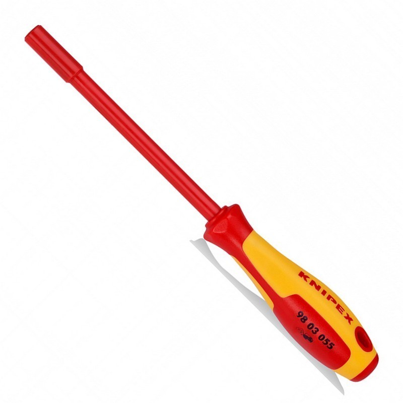 Knipex 9803055 VDE İzole Lokmabaş Tornavida 125x5,5mm