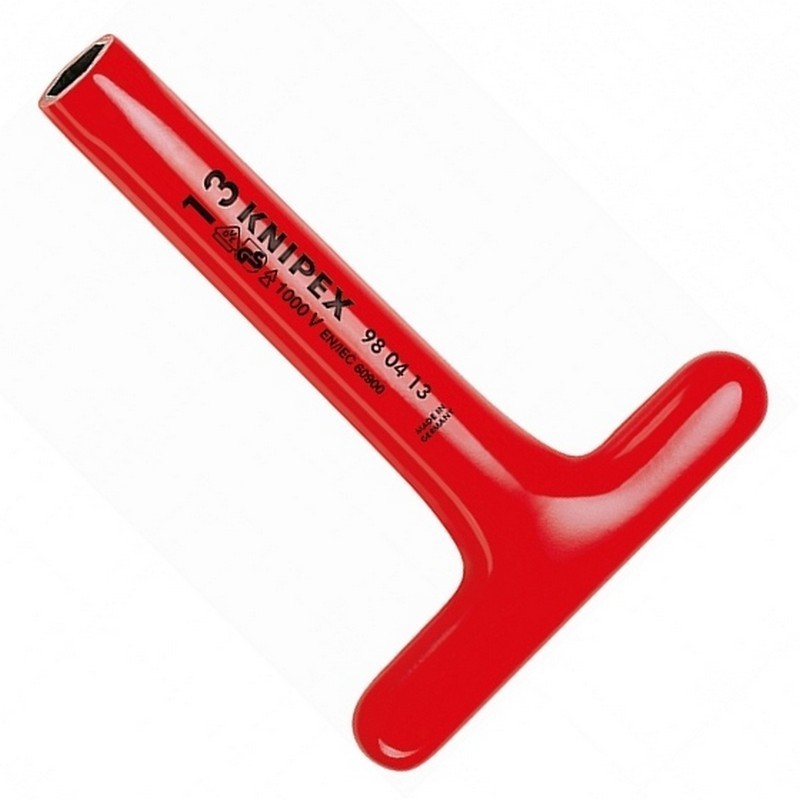 Knipex 980417 VDE İzole Lokmabaş T Tornavida 200x17mm