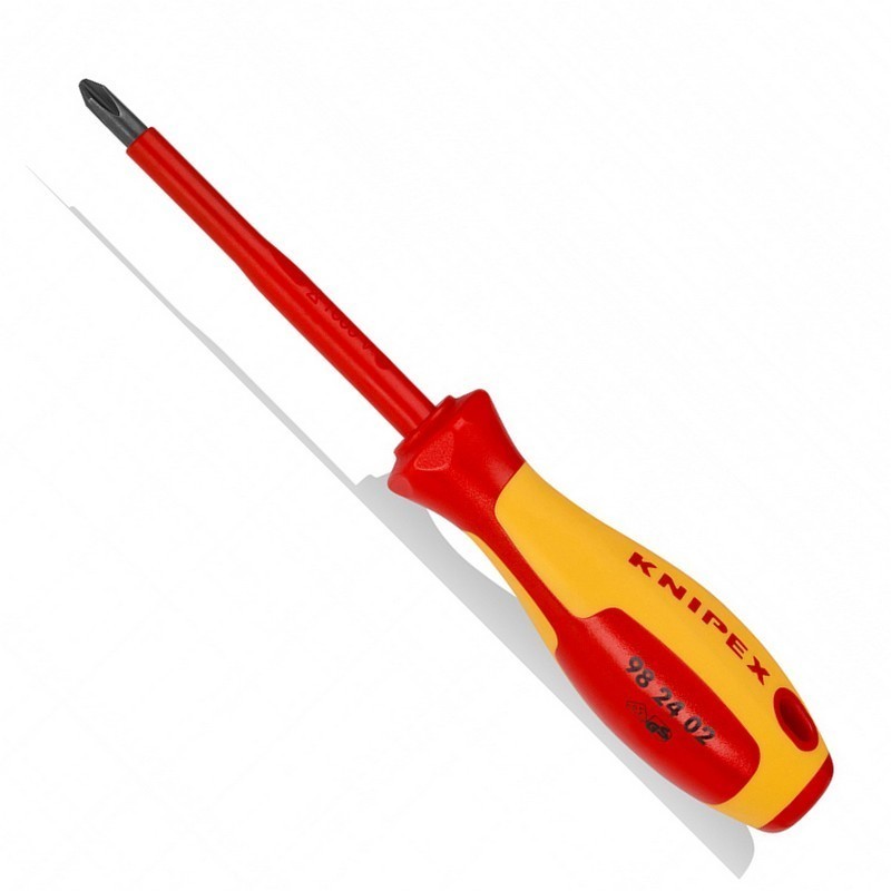 Knipex 982402 VDE İzole Yıldız Uçlu Tornavida 100mm PH2