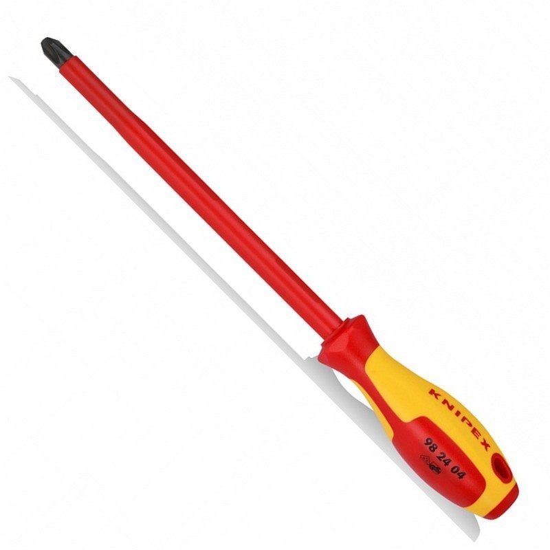 Knipex 982403 VDE İzole Yıldız Uçlu Tornavida 150mm PH3