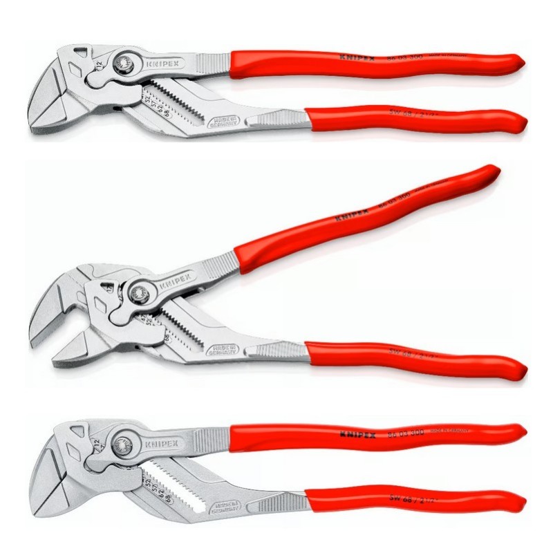 Knipex 8603300 Düz Çene Ayarlı Fort Pense 300mm
