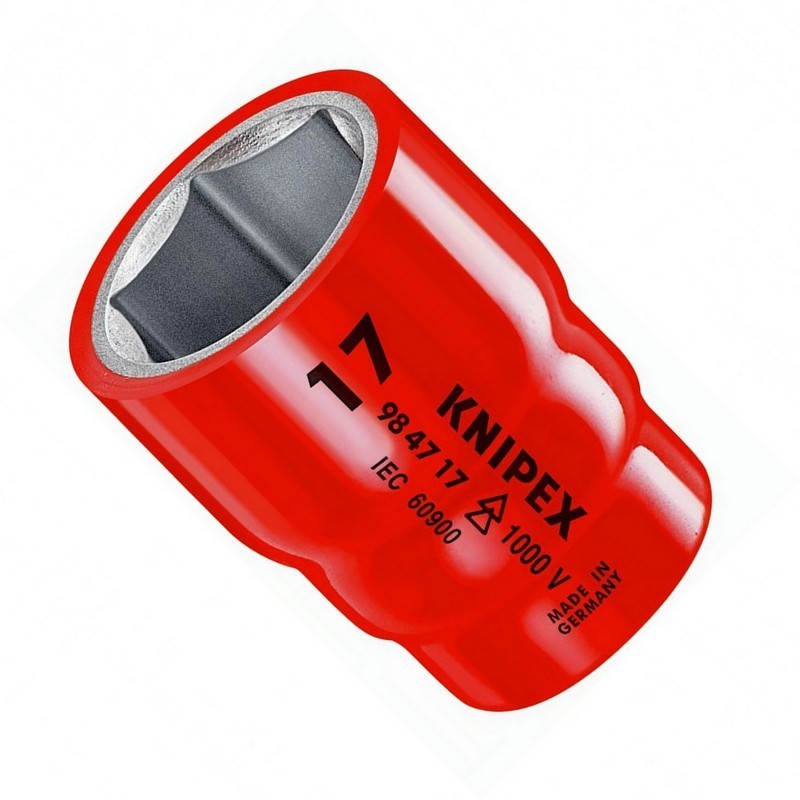 Knipex 984717 VDE İzole 1/2" Lokma 17mm