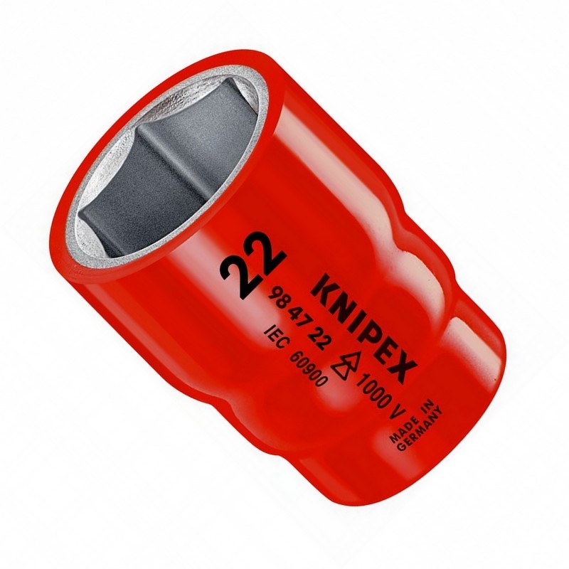 Knipex 984722 VDE İzole 1/2" Lokma 22mm