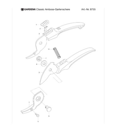 Gardena 12210-20 EcoLine Bahçe Budama Makası
