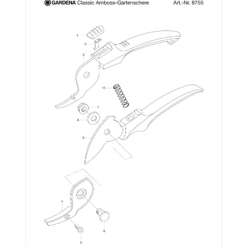 Gardena 12210-20 EcoLine Bahçe Budama Makası