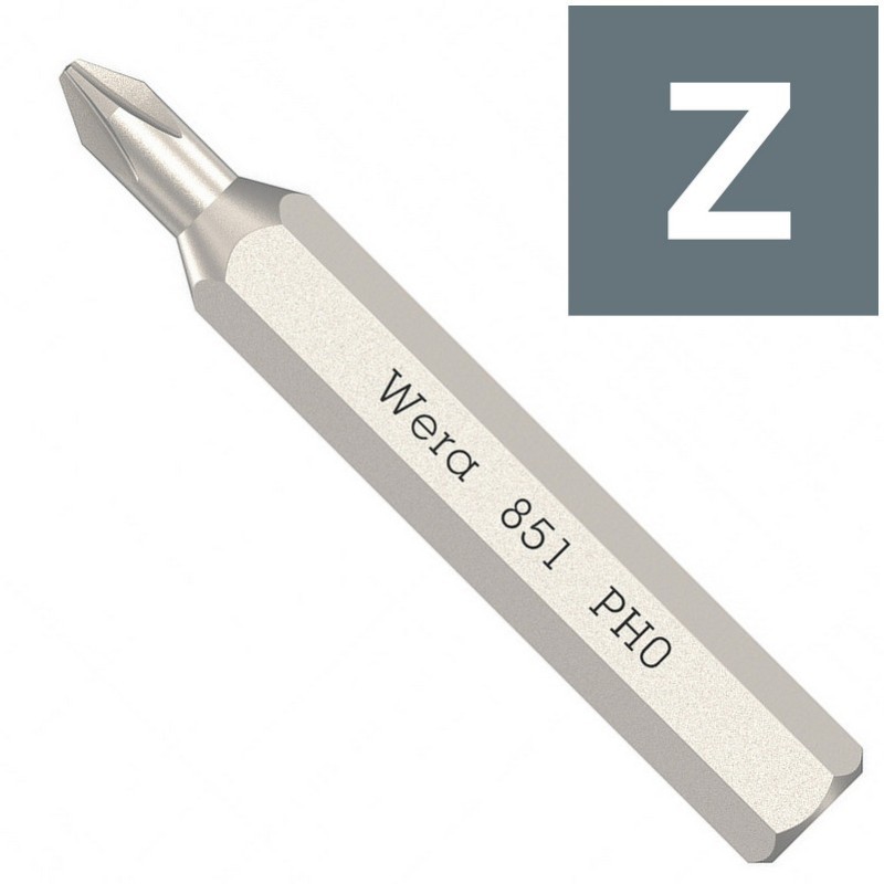 Wera 851/0 Micro 4mm Yıldız Bits 30mm PH0 05058121001