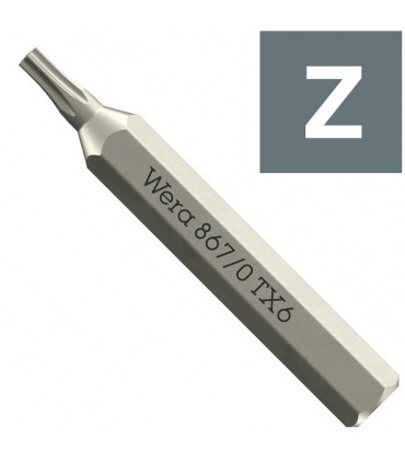 Wera 867/0 Micro 4mm Torx Bits 30mm TX6 05058131001