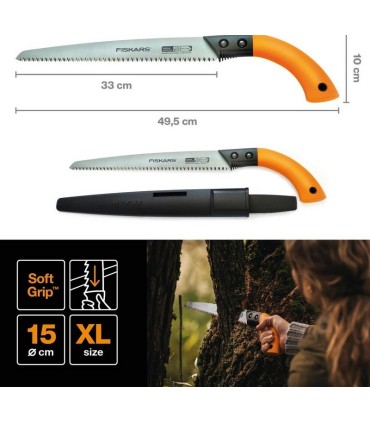 Fiskars 1001620 Kılıflı Dal Kesme Testeresi SW84 33cm