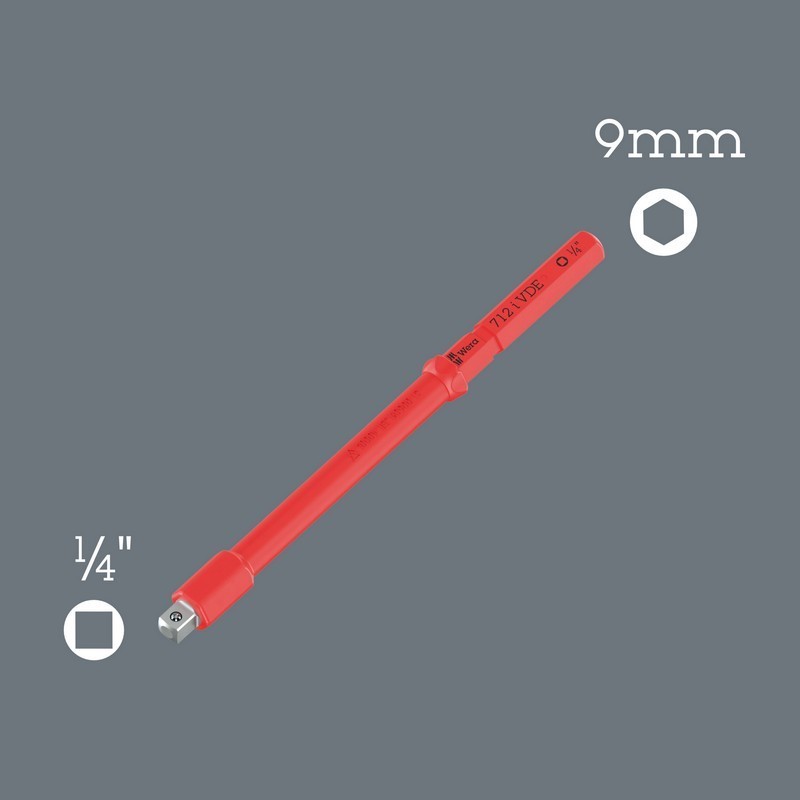 Wera Kraftform Kompakt A VDE 712i Adaptör Bıçak 9mm-1/4" 05006642001
