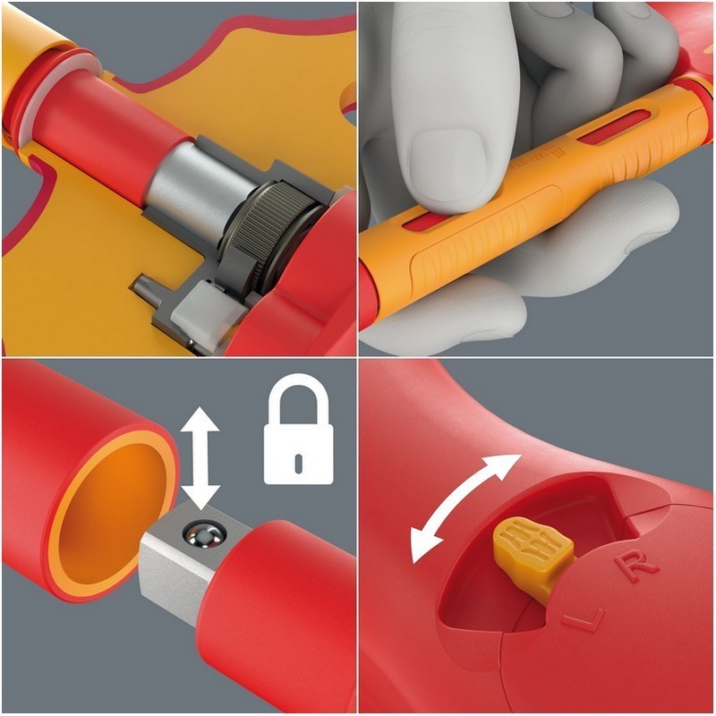 Wera 410i A RA VDE T Saplı Cırcırlı Lokma Kolu 1/4" Sürücülü 05005121001