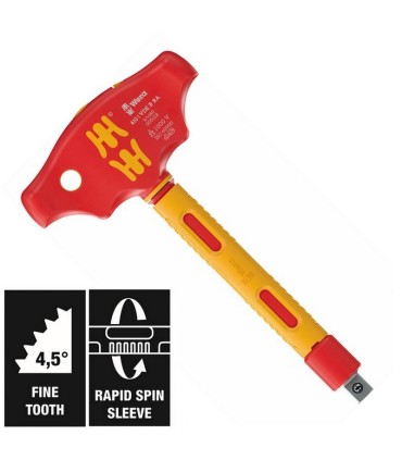 Wera 410i B RA VDE T Saplı Cırcırlı Lokma Kolu 3/8" Sürücülü 05005122001