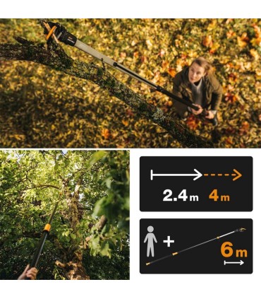 Fiskars 1023624 PowerGear X Çok Fonksiyonlu Teleskopik Budama Makası UPX86