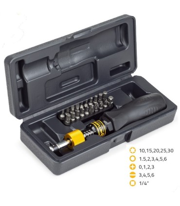 Netratek STK-100 5-10Nm 1/4" Tork Ayarlı Tornavida Seti 21P ±%6