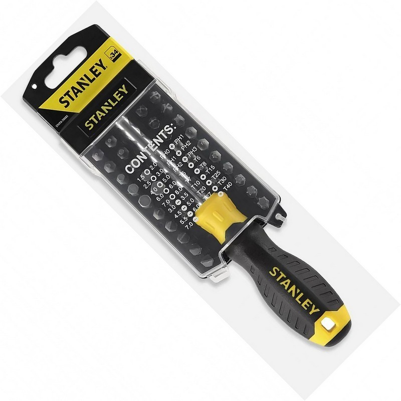 Stanley STHT0-70885 Multibit Mıknatıslı Tornavida Bits Seti 34P