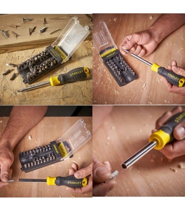 Stanley STHT0-70885 Multibit Mıknatıslı Tornavida Bits Seti 34P