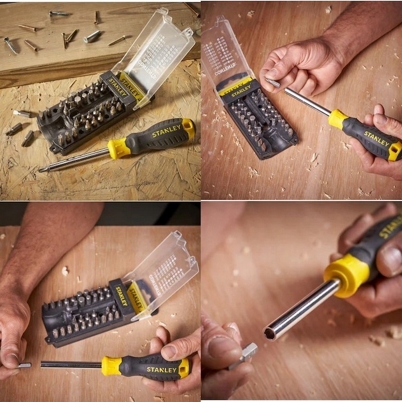 Stanley STHT0-70885 Multibit Mıknatıslı Tornavida Bits Seti 34P