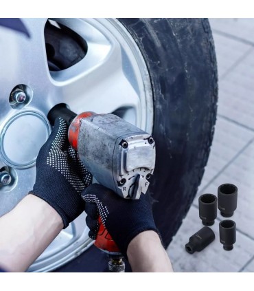 GAV 44509 1/2" Kısa Havalı Lokma Ağır İş Altıköşe 9mm [H:38mm]