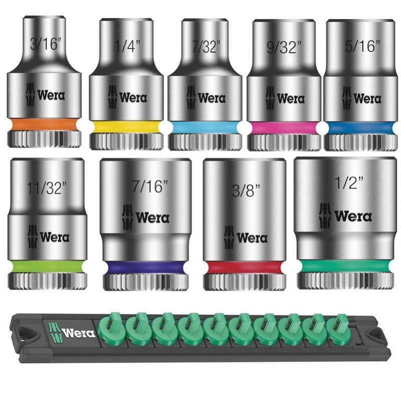 Wera 8790 HMA Zyklop 1/4" Mıknatıs Şeritli Lokma Seti A1 Emperyal 05005420001