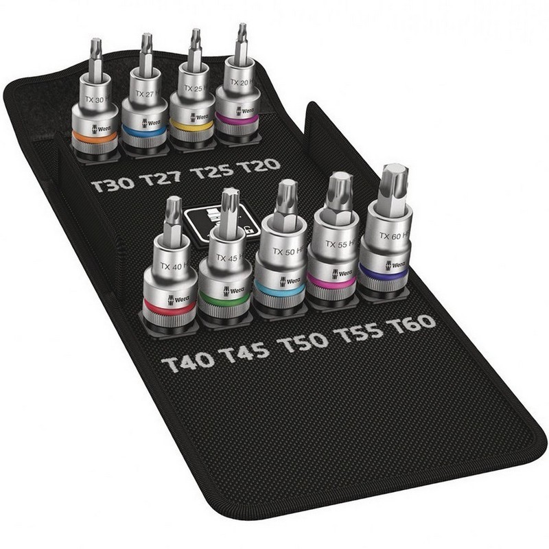 Wera 8767 C HF 1/2" Zyklop Torx Uçlu Lokma Bits Seti 9P 05004202001