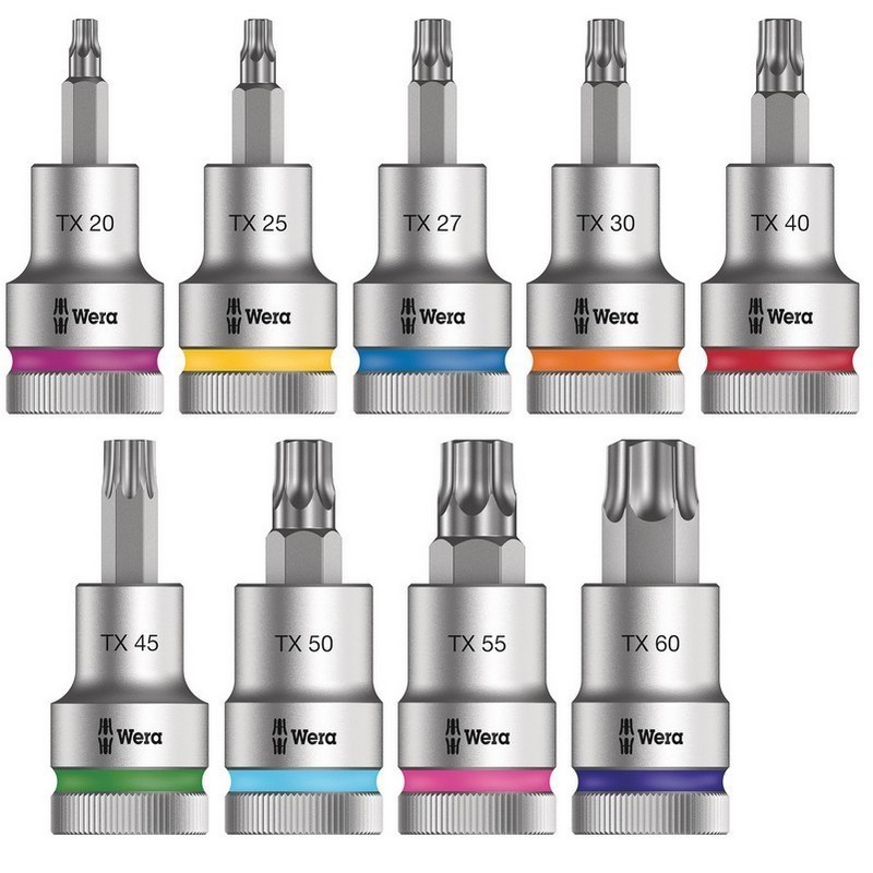 Wera 8767 C HF 1/2" Zyklop Torx Uçlu Lokma Bits Seti 9P 05004202001