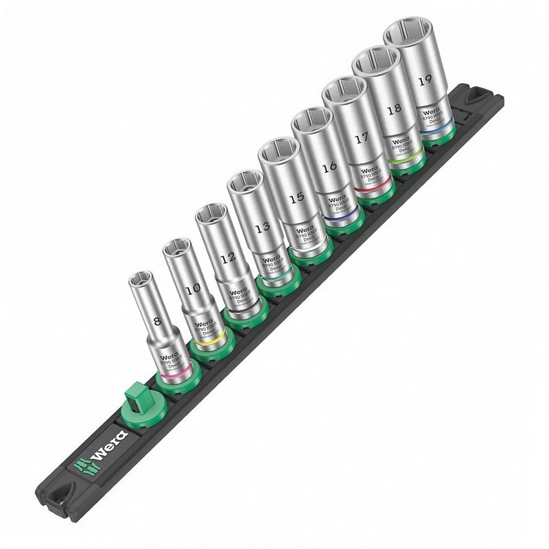 Wera 8790 HMB Deep 1 Zyklop 3/8" Mıknatıs Şeritli Lokma Seti 05005440001