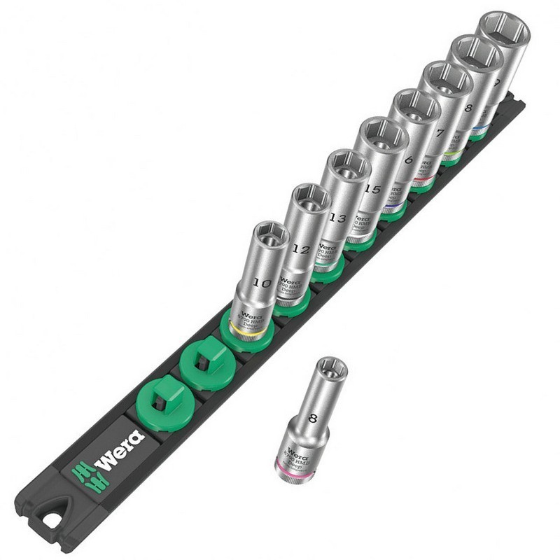 Wera 8790 HMB Deep 1 Zyklop 3/8" Mıknatıs Şeritli Lokma Seti 05005440001
